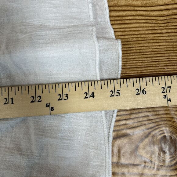 Embroidered Mexican Dress Girls White Flower Patterns 24” Length - Picture 12 of 16